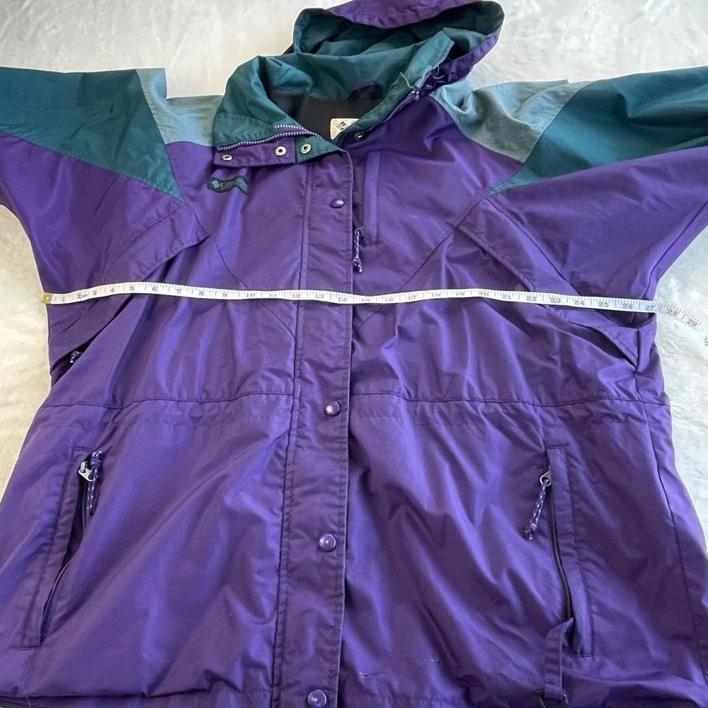Columbia‎ Williwaw Vintage Ski Jacket XL Purple Green Y2K Colorblock 90s Coat